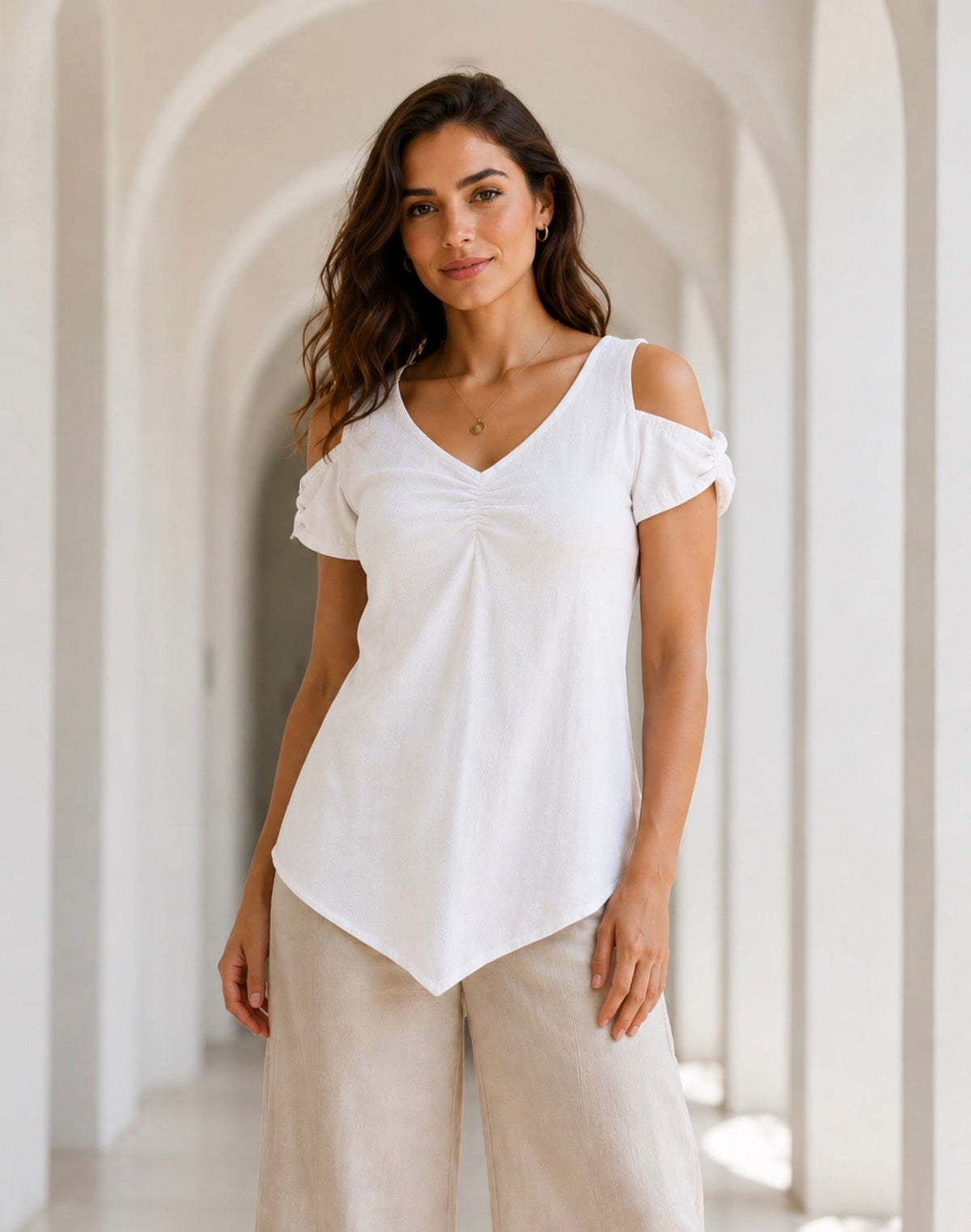 Demi Gauze Top, 100% Cotton