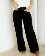 Brooke Wide-Leg Jeans, High Rise