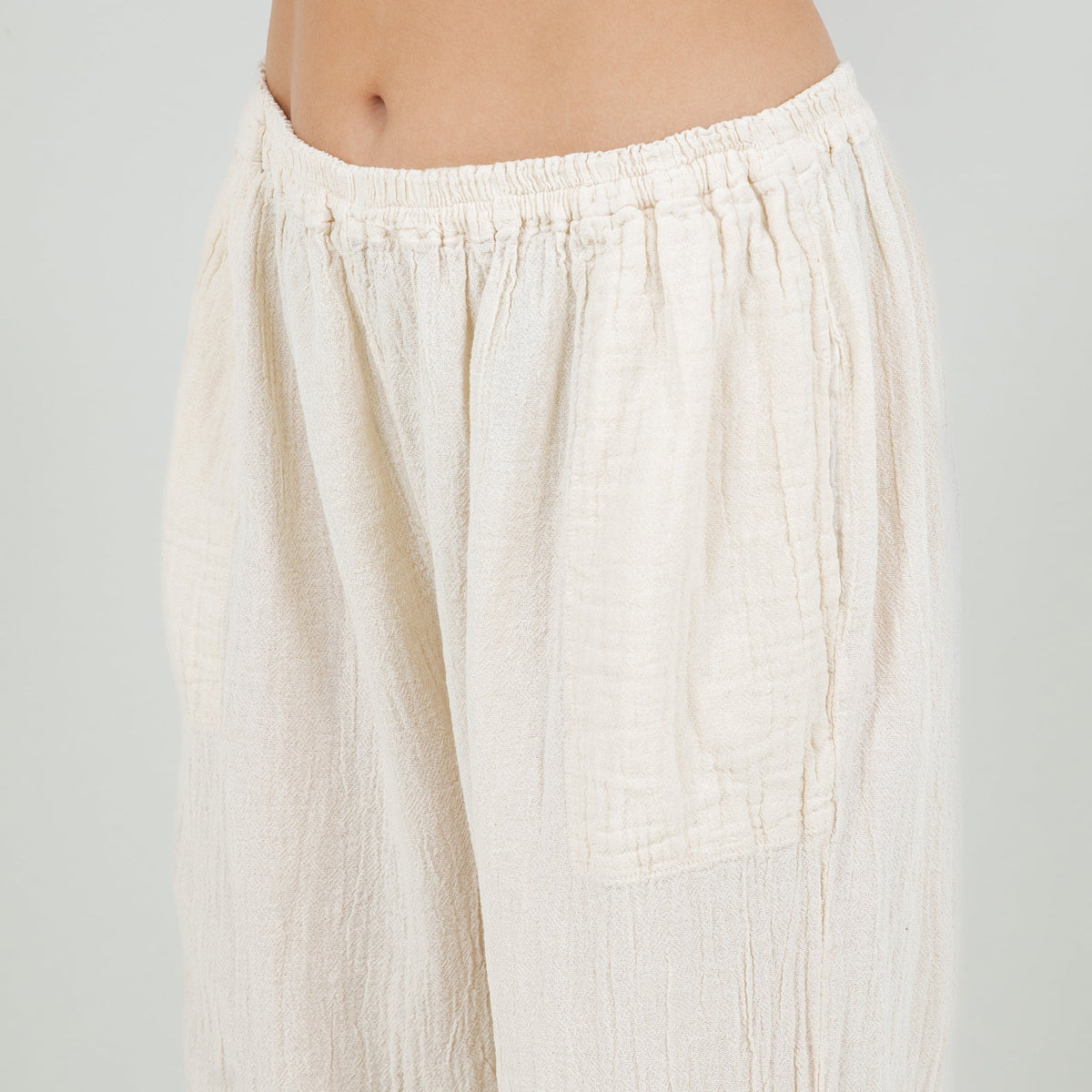 Lisa Gauze Pants with Pockets, 100% Cotton