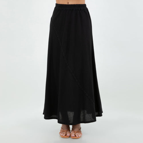 Ally Gauze Maxi Skirt, 100% Cotton