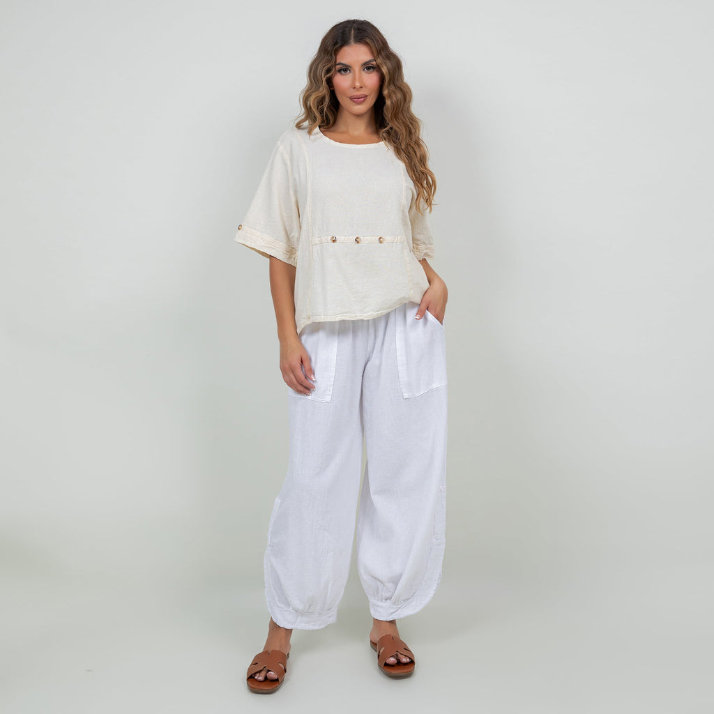 Kira Gauze Top, 100% Cotton