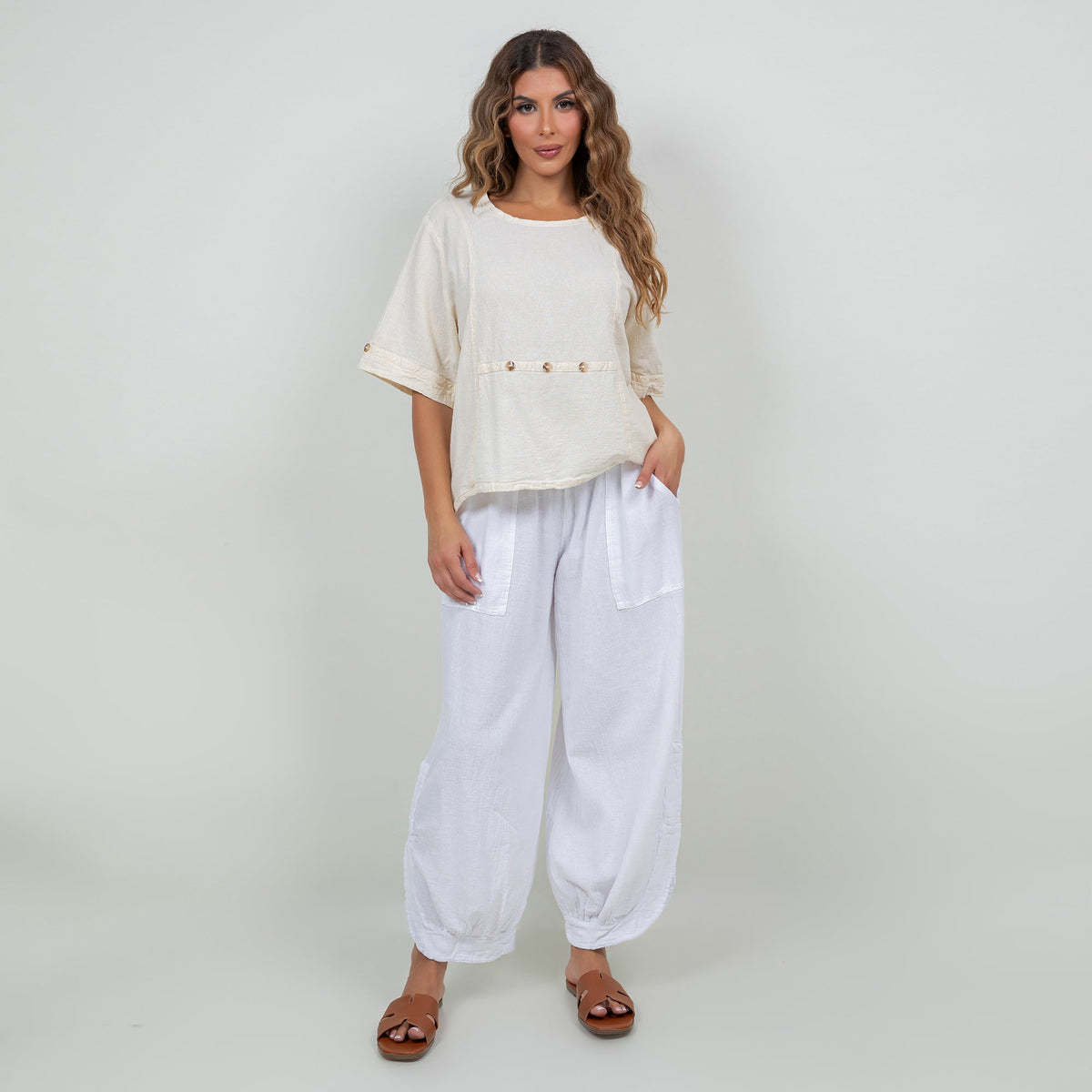 Kira Gauze Top, 100% Cotton