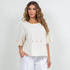Kira Gauze Top, 100% Cotton