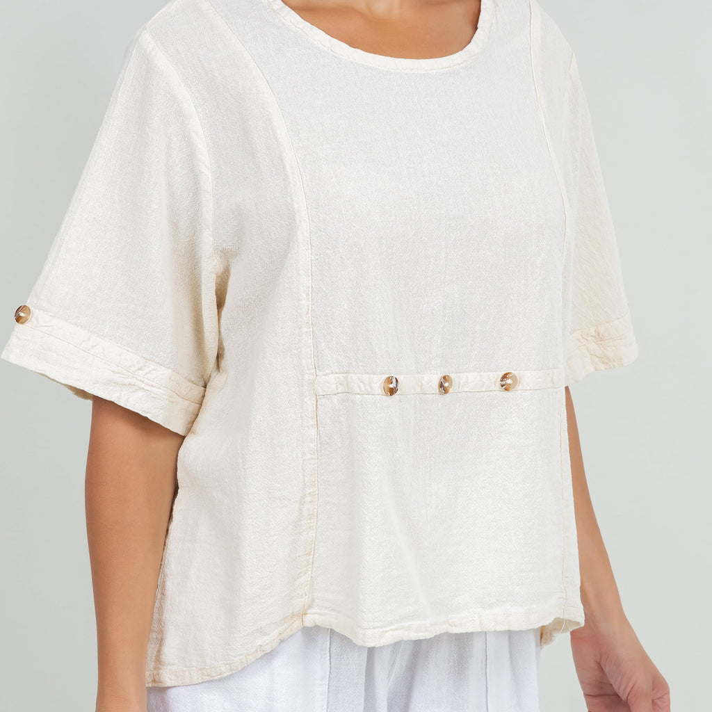 Kira Gauze Top, 100% Cotton