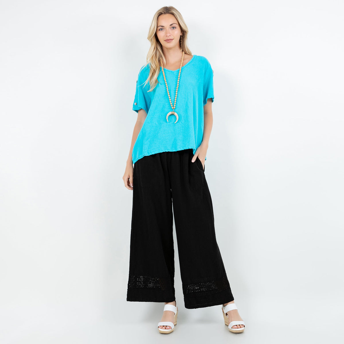 Shirley Gauze Top, 100% Cotton