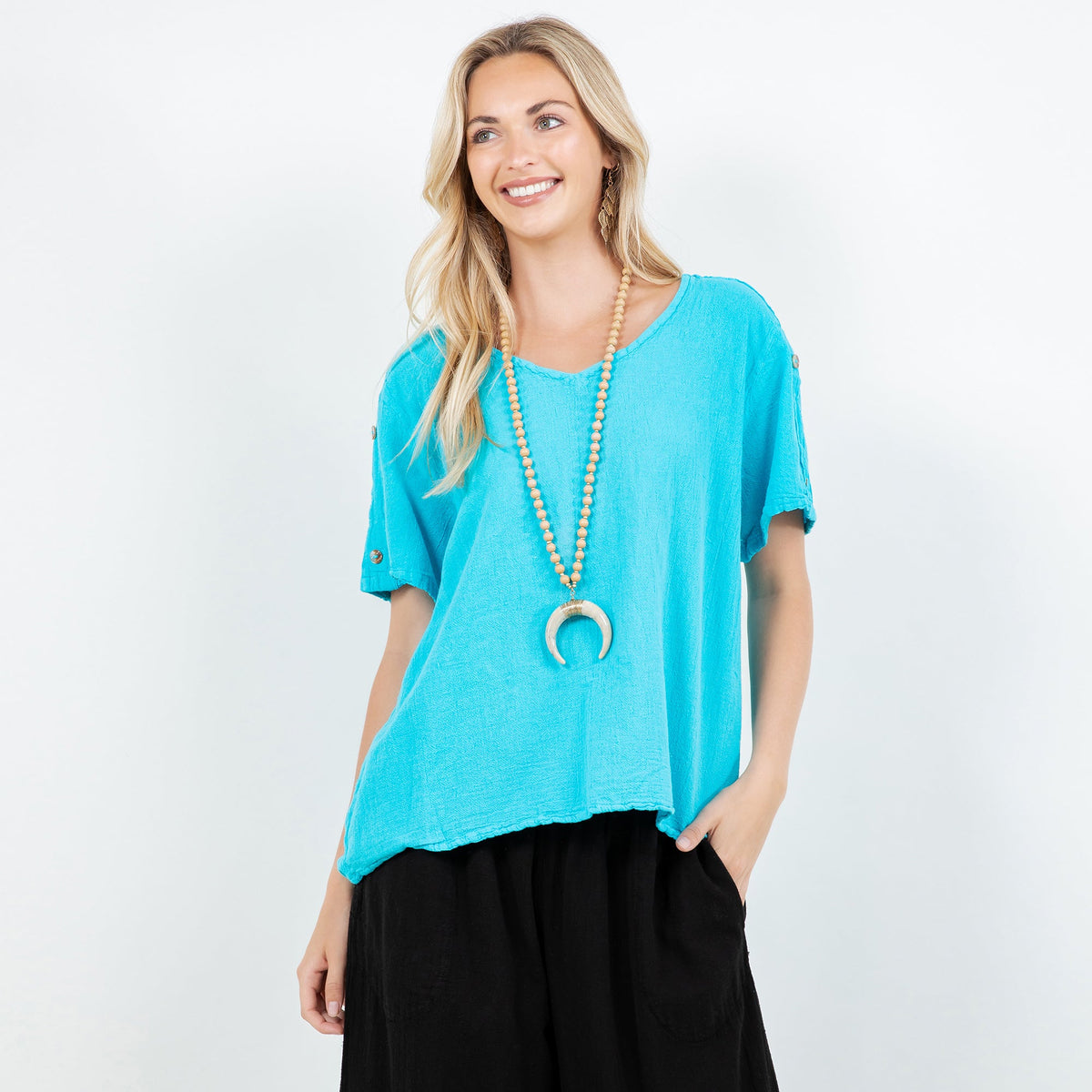 Shirley Gauze Top, 100% Cotton