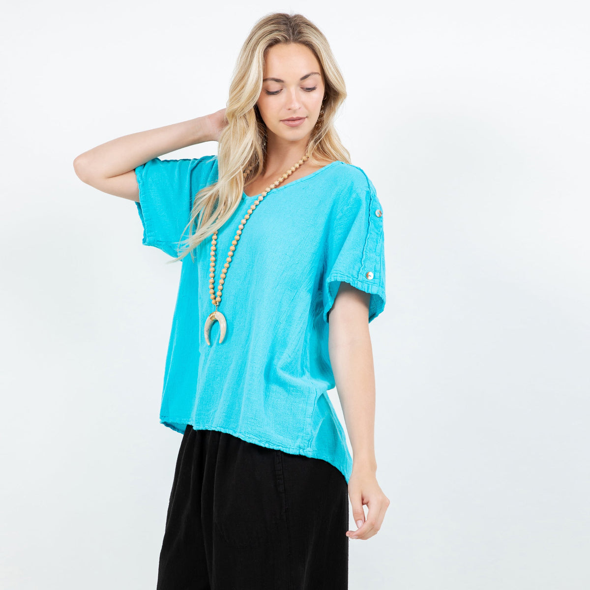 Shirley Gauze Top, 100% Cotton