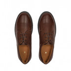 Dafne Leather Derby Sneakers, Brown