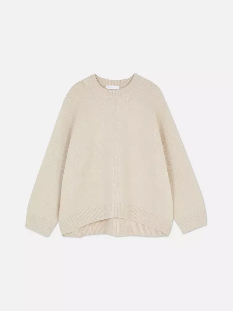 Loose Knit Crew-Neck Sweater