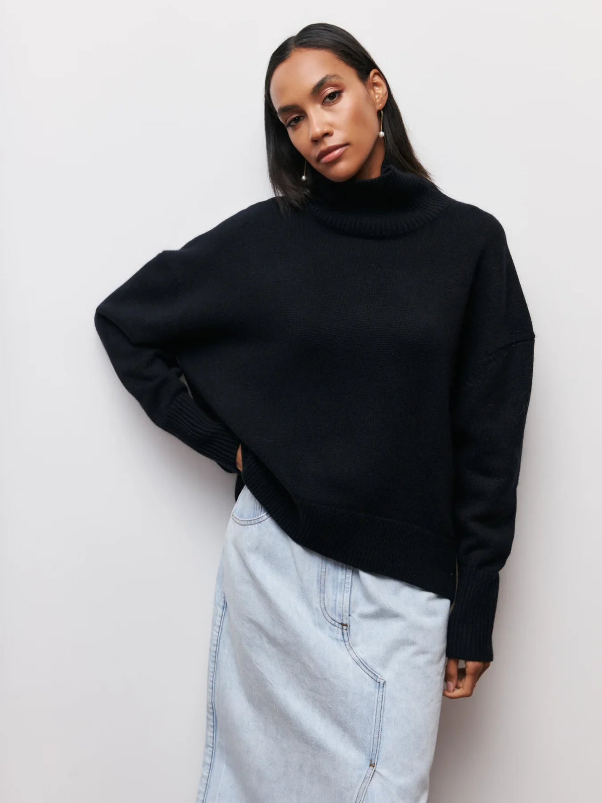 Loose Knit Crew-Neck Sweater