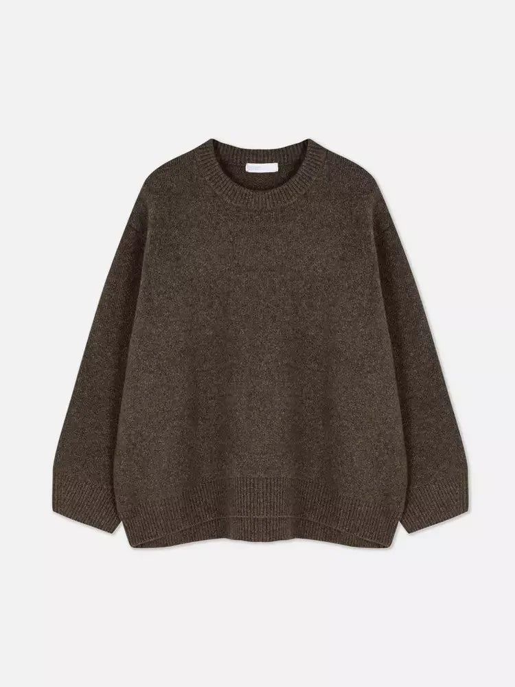 Loose Knit Crew-Neck Sweater