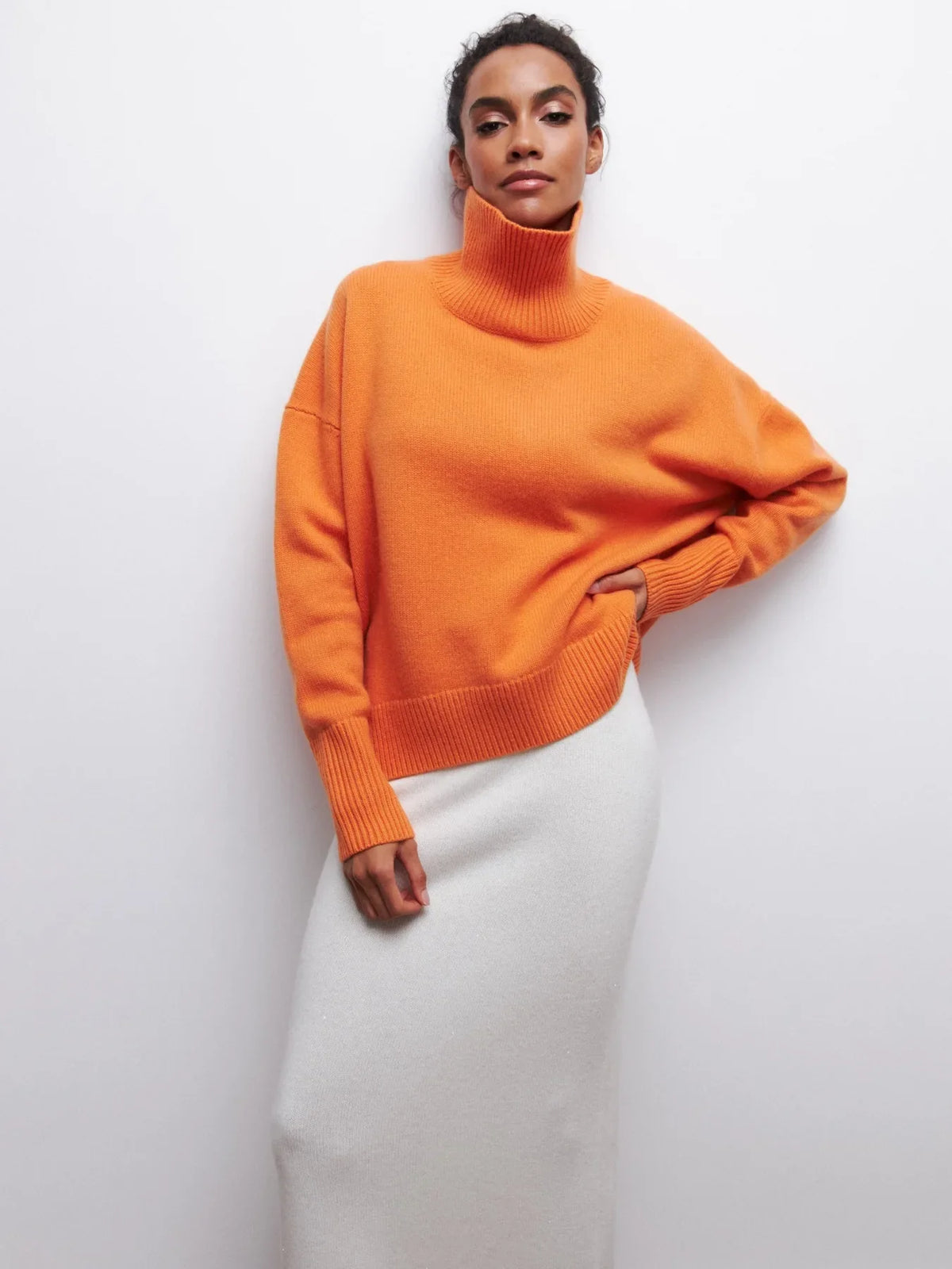 Loose Knit Crew-Neck Sweater