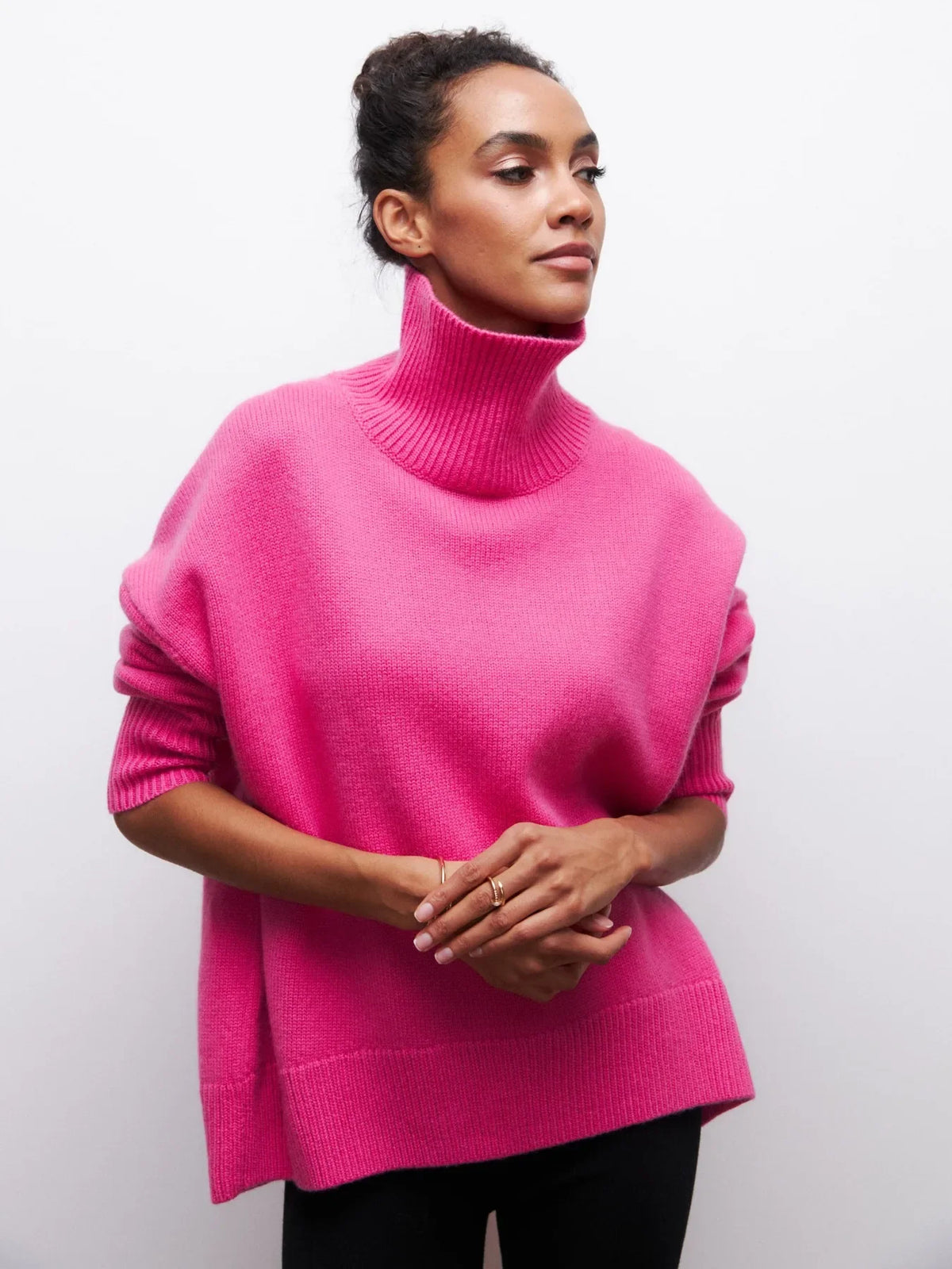 Loose Knit Crew-Neck Sweater