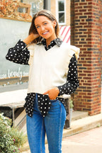Kathryn Button-Up, Polka Dot