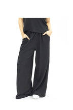 Earhart Textured Knit Pants, Black
