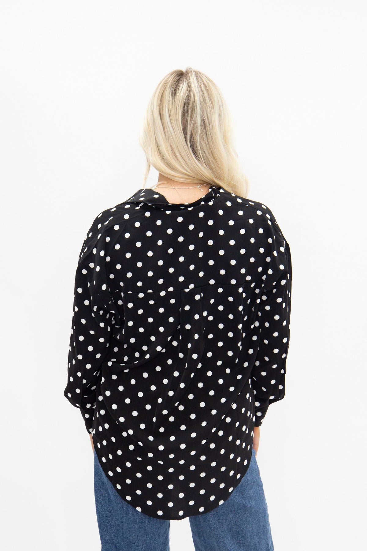 Kathryn Button-Up, Polka Dot