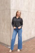 Kathryn Button-Up, Polka Dot