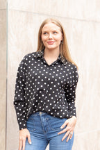 Kathryn Button-Up, Polka Dot