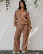 Addie Polo Lounge Set, Pullover and Pants