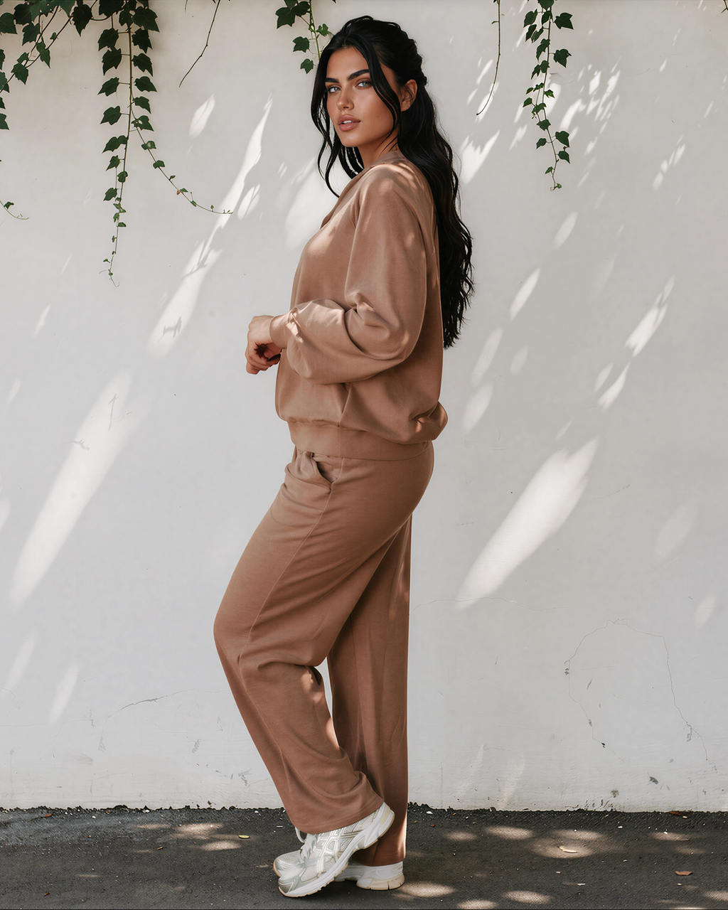 Addie Polo Lounge Set, Pullover and Pants